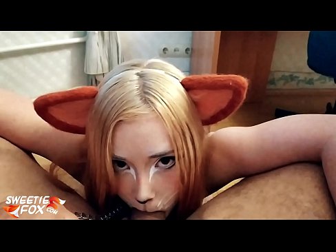 ❤️ Kitsune gbe dick ati pẹlu ni ẹnu rẹ Ohun onihoho ti ile  ❌❤